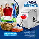 Varal Retratil Parede Recolhível Retrátil Roupa 30mt + Ganchos