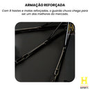 Guarda Chuva Automático Grande Reforçado Contra Vento Impermeável 102 cm De Diâmetro Linha Premium