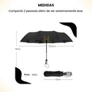 Guarda Chuva Automático Grande Reforçado Contra Vento Impermeável 102 cm De Diâmetro Linha Premium