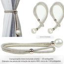 Prendedor de Cortina Decorativo com Pingente